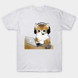Dont Worry Im From Tech Support Mofu Sand Cat T-Shirt